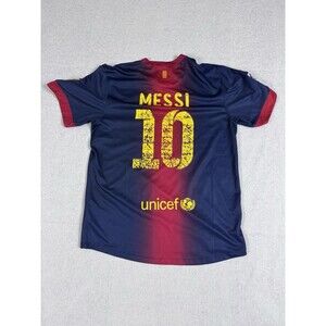 BARCELONA 2012 2013 MESSI HOME  JERSEY FOOTBALL SHIRT SOCCER JERSEY Large NIKE